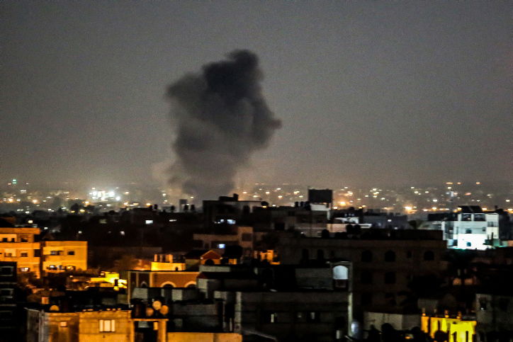 צה"ל תקף באישון לילה בעזה יעדים של 'ג'יהאד איסלאמי'