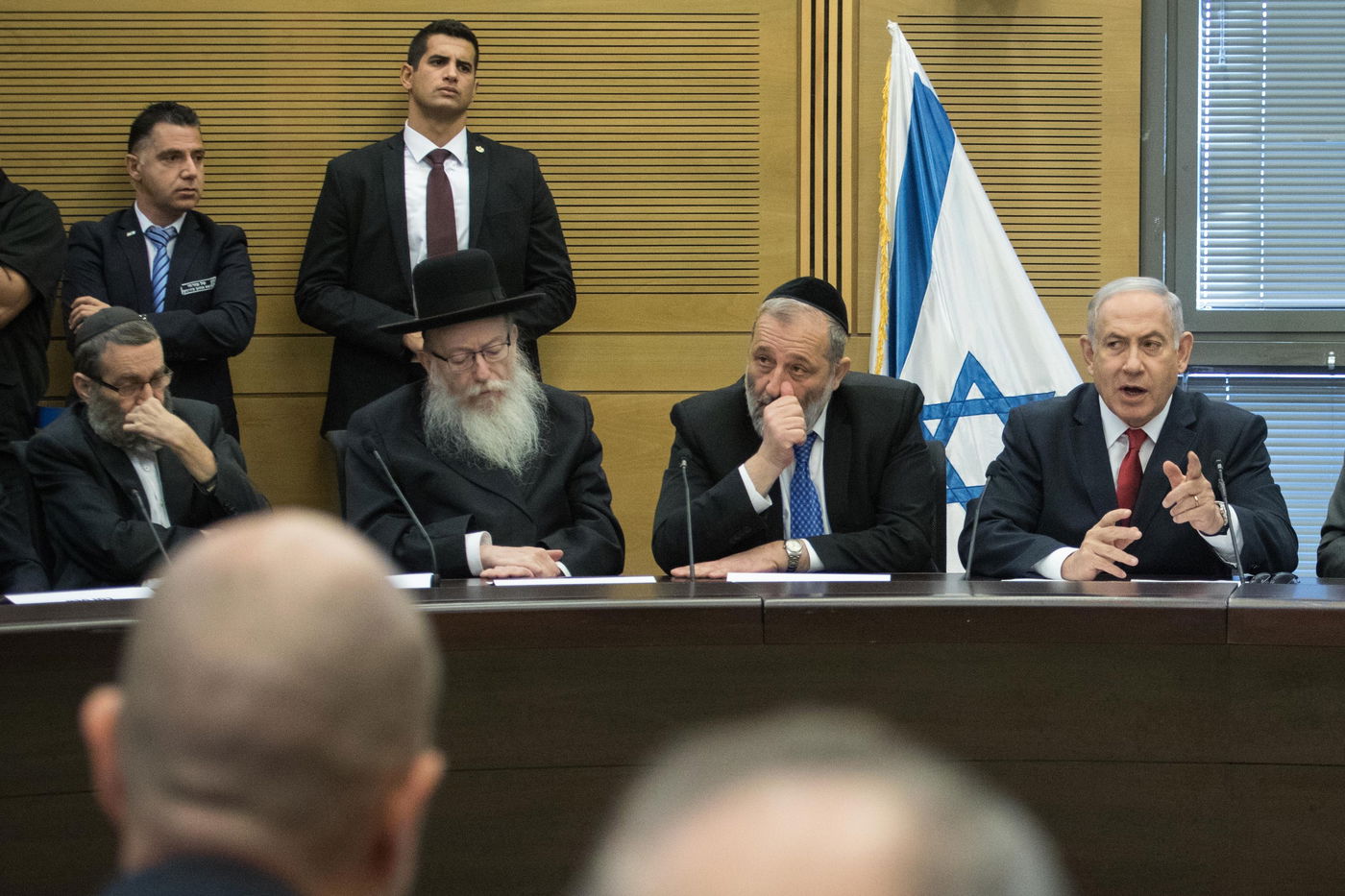 נתניהו והנציגים החרדים, אמש