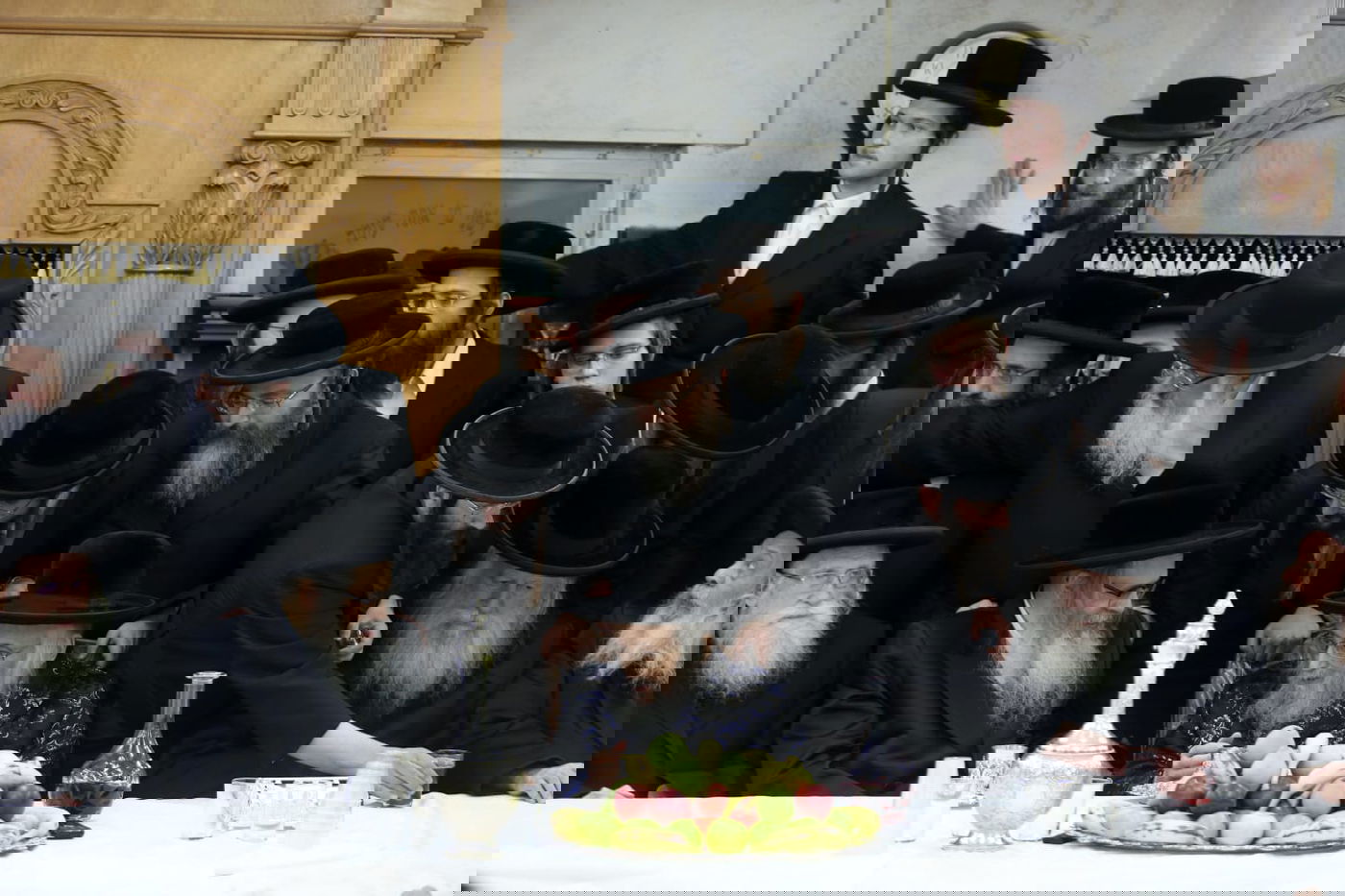 תיעוד: קבלת פנים לאדמו"ר מסאטמר אצל גאב"ד העדה החרדית