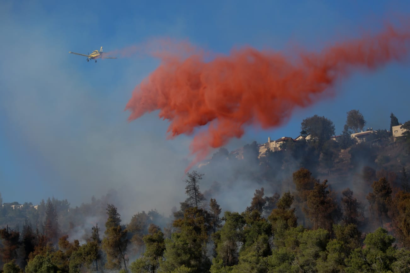 השריפה במבשרת: נבלמה התפשטות האש