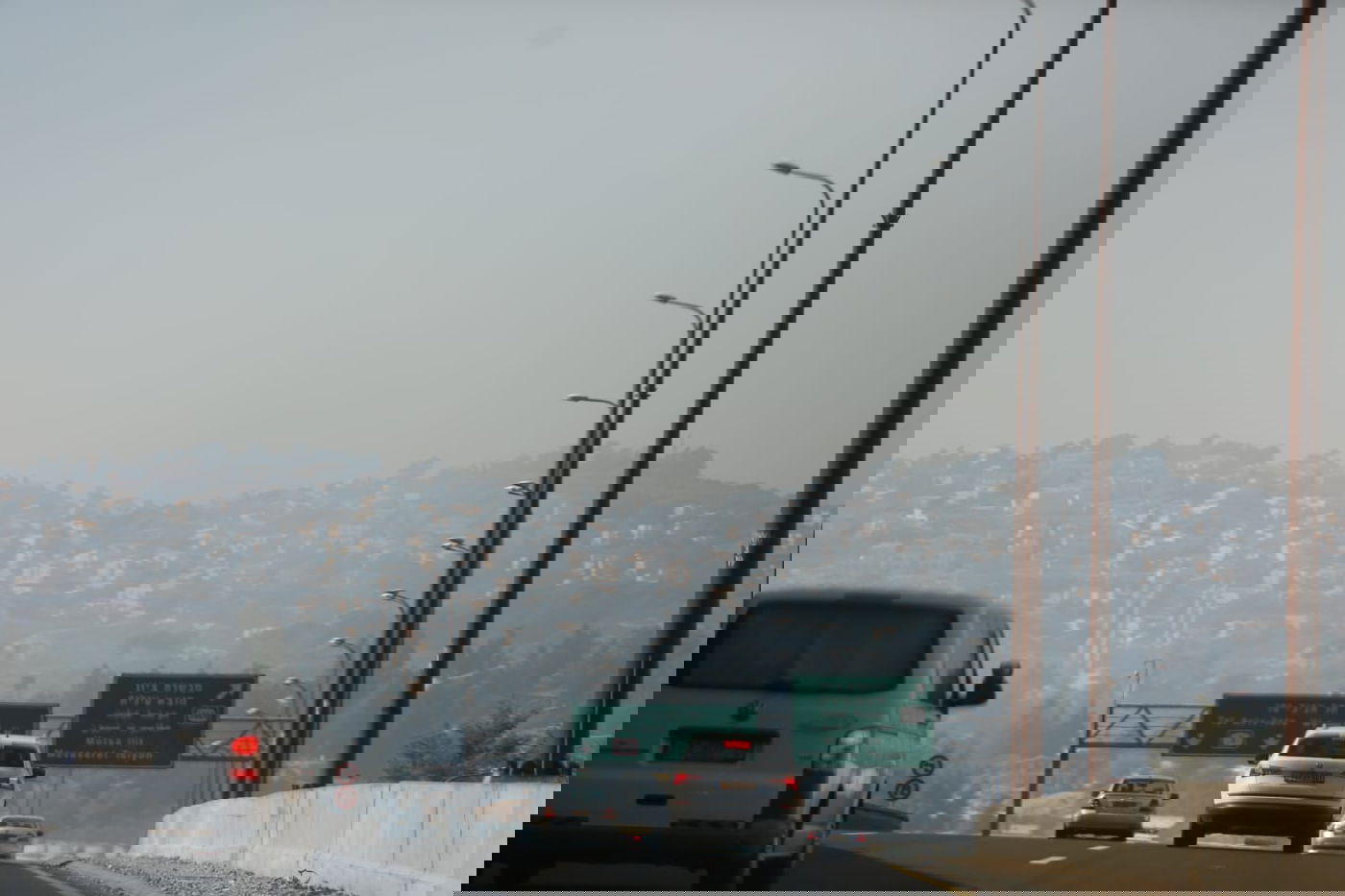 המסוק המשטרתי תיעד: השריפה במבשרת