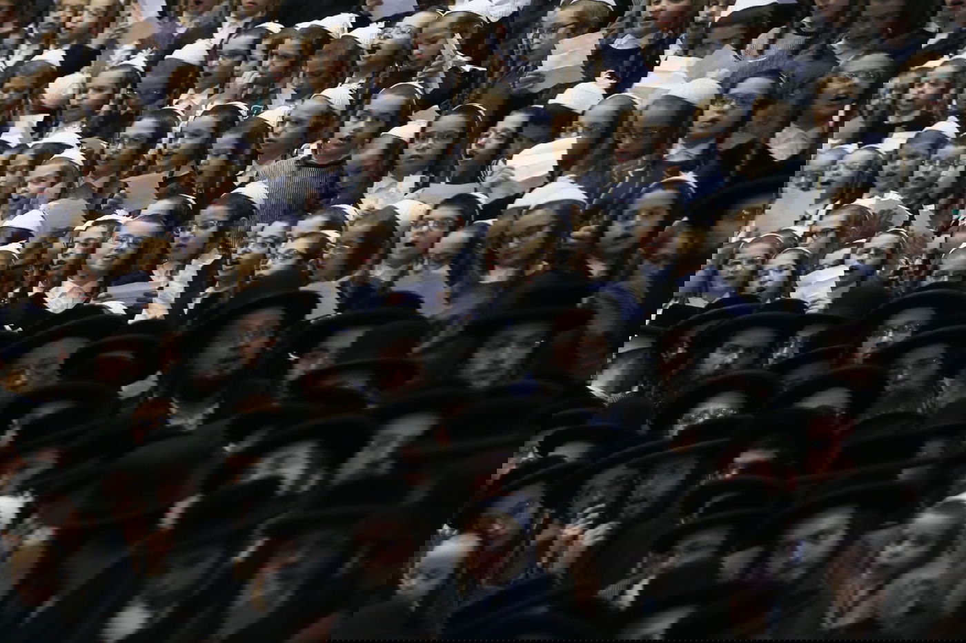 ילדי החמד קיבלו את פני האדמו"ר מסאטמר