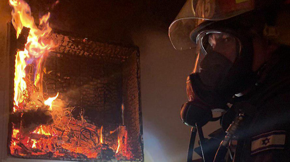 זירת השריפה