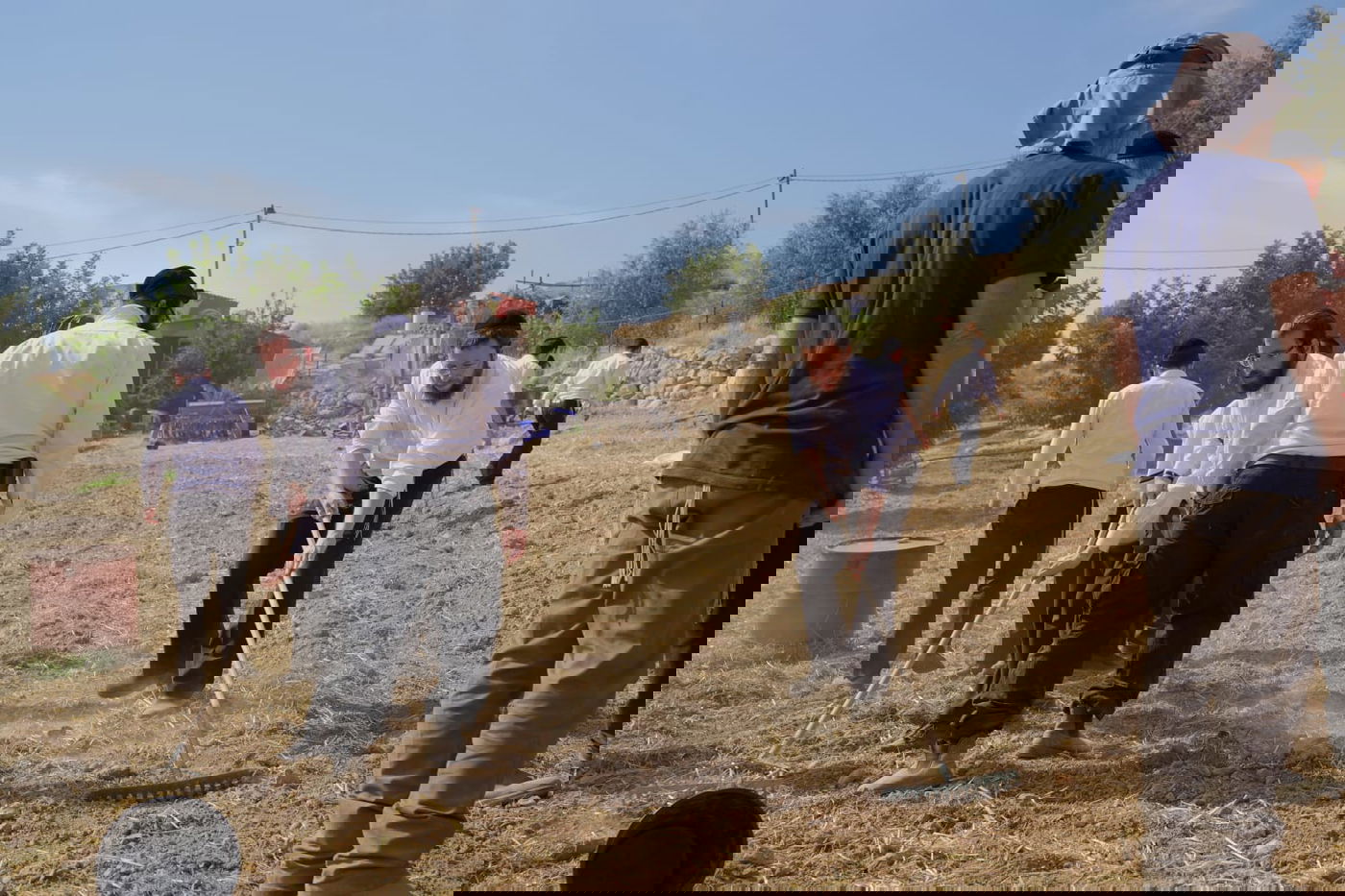 עם התפילין לראשם: האברכים יצאו לזרוע חיטים