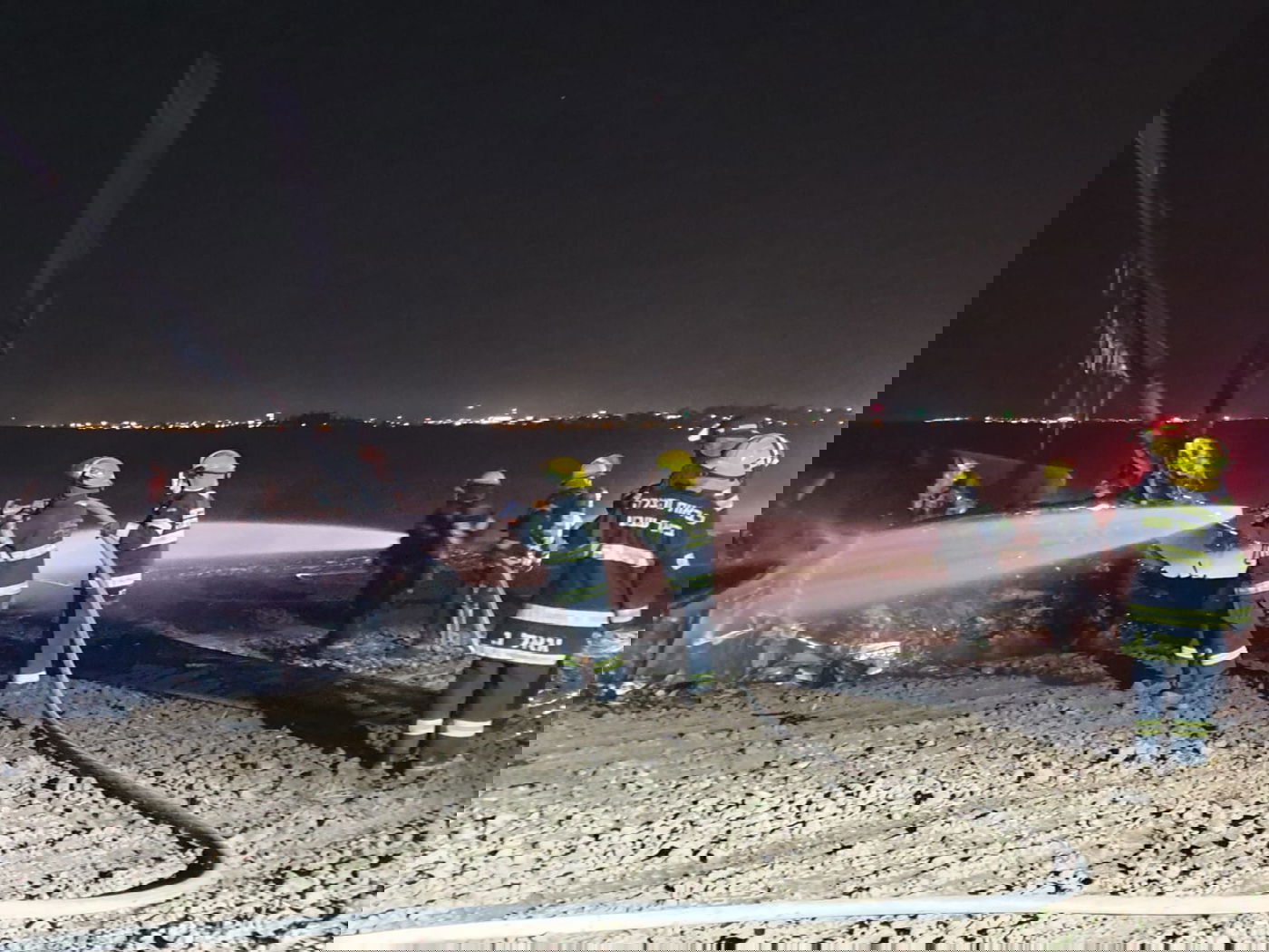 מסוק 'יסעור' נחת נחיתת חירום ועלה באש