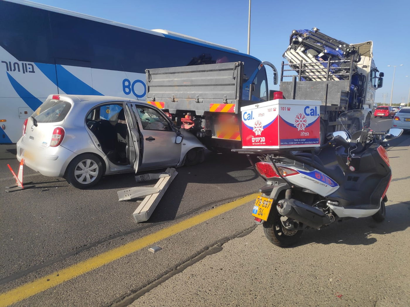 זירת התאונה