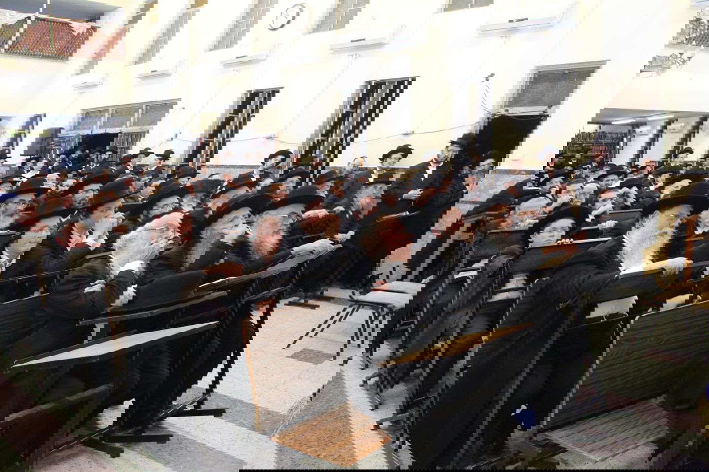 עצרת מספד על פטירת הגר"א אברהמס זצ"ל