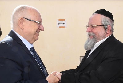 הנשיא לרב פירר: "רציתי להגיע לערב ההוקרה לך; לא הסתייע"