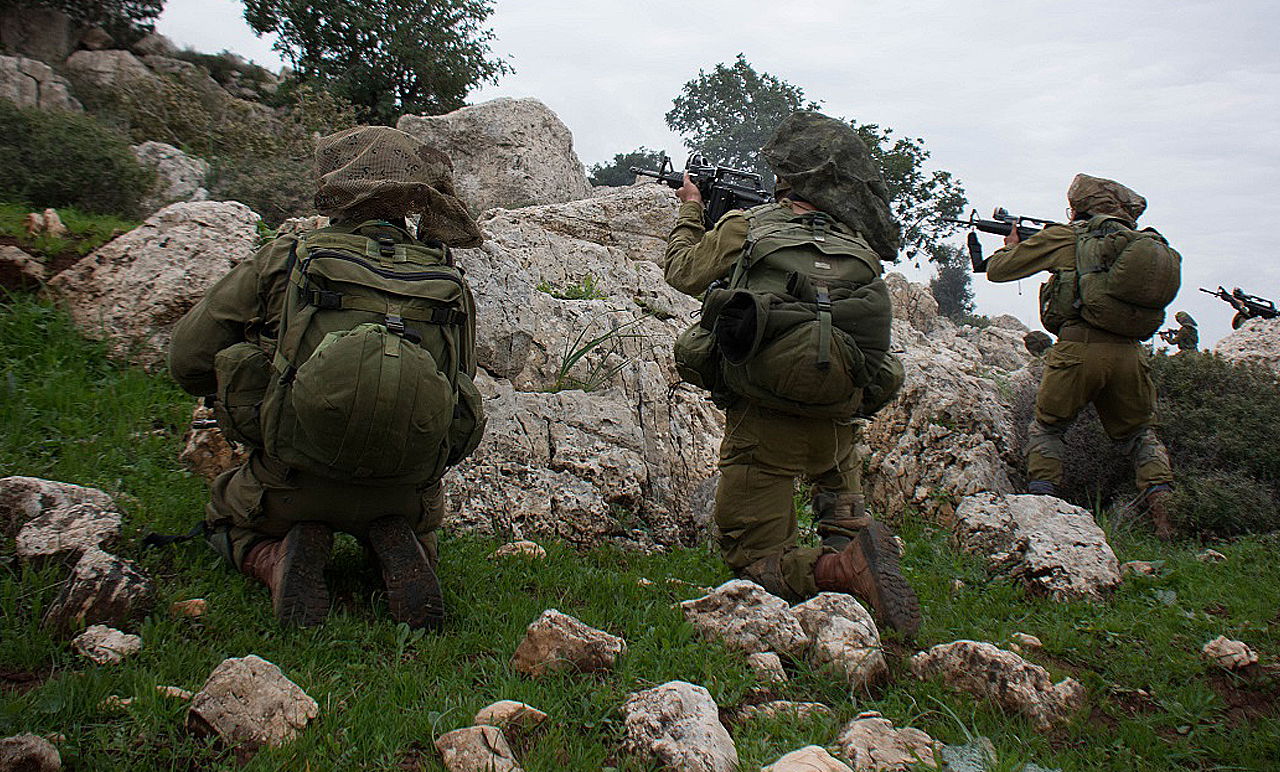 חיילי הנח"ל החרדי באימון. ארכיון