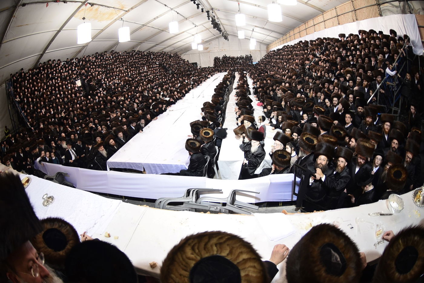 'טיש' בחצר הקודש סקווירא