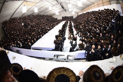 'טיש' בחצר הקודש סקווירא