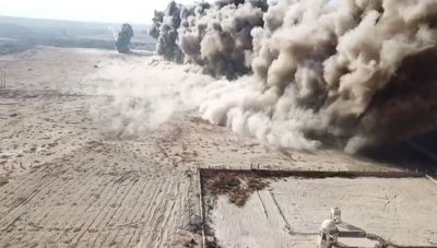 כך פוצצו 446 מוקשים בצפון ים המלח • צפו