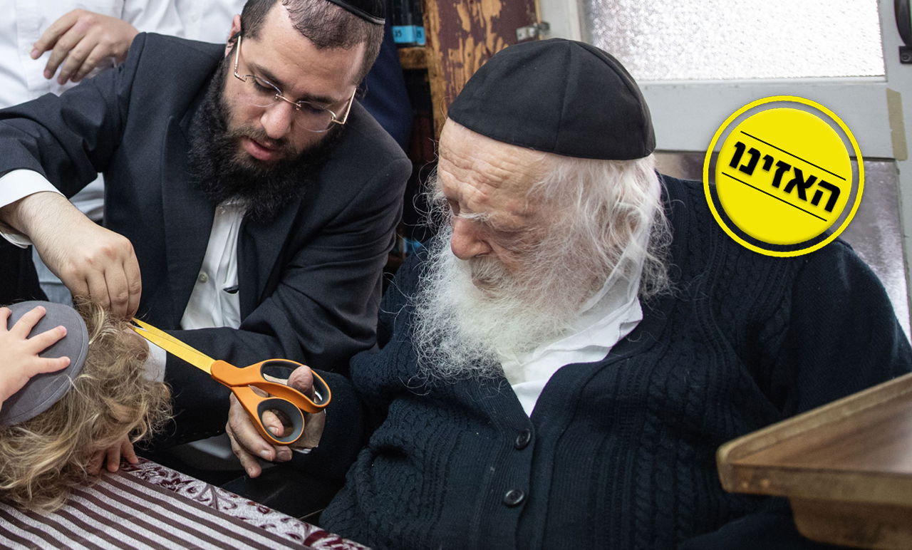 מרן הגר"ח קנייבסקי ונכדו