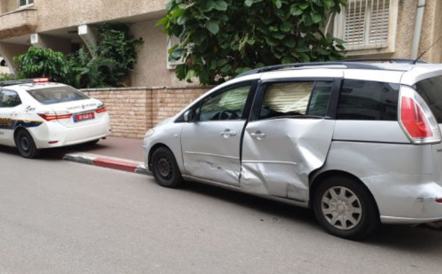 הרכב שנפגע בתאונה