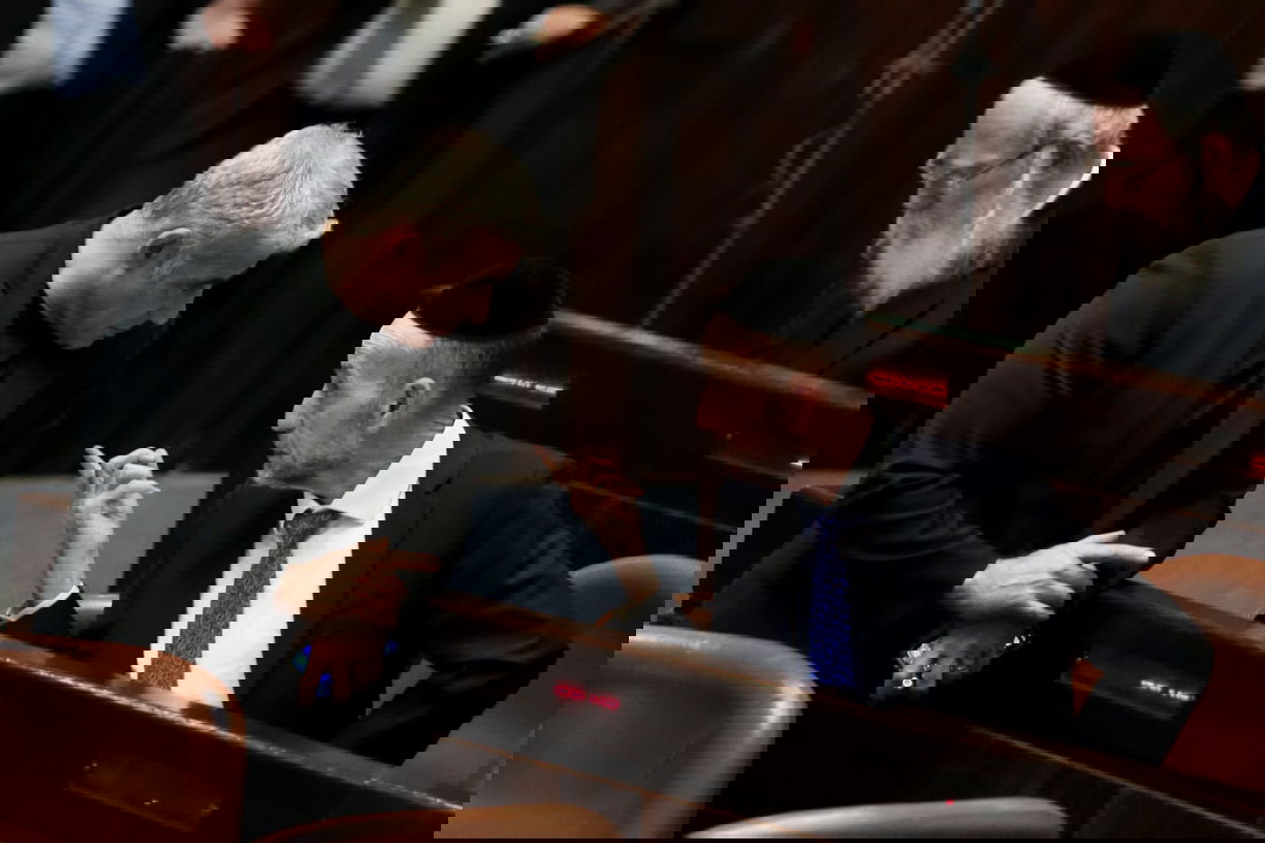 תיעוד: על מה שוחחו אורי מקלב ויאיר לפיד?