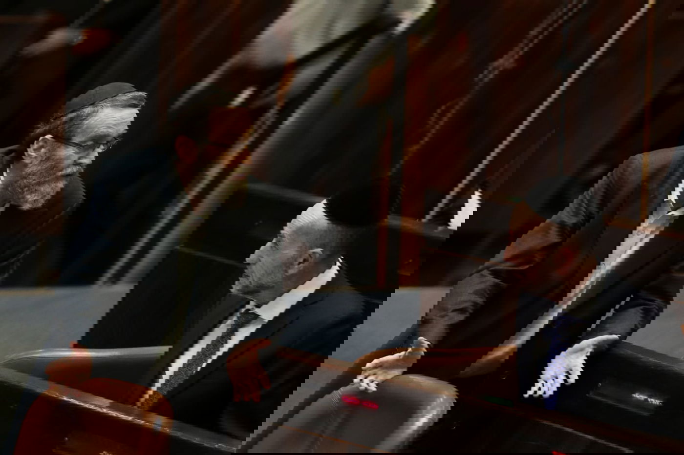 תיעוד: על מה שוחחו אורי מקלב ויאיר לפיד?