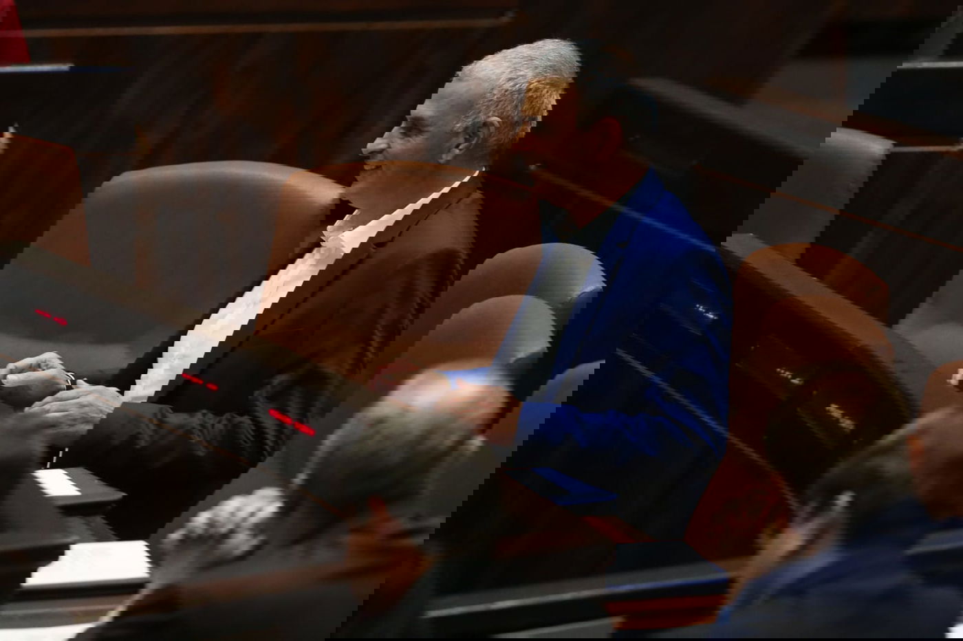 תיעוד: על מה שוחחו אורי מקלב ויאיר לפיד?