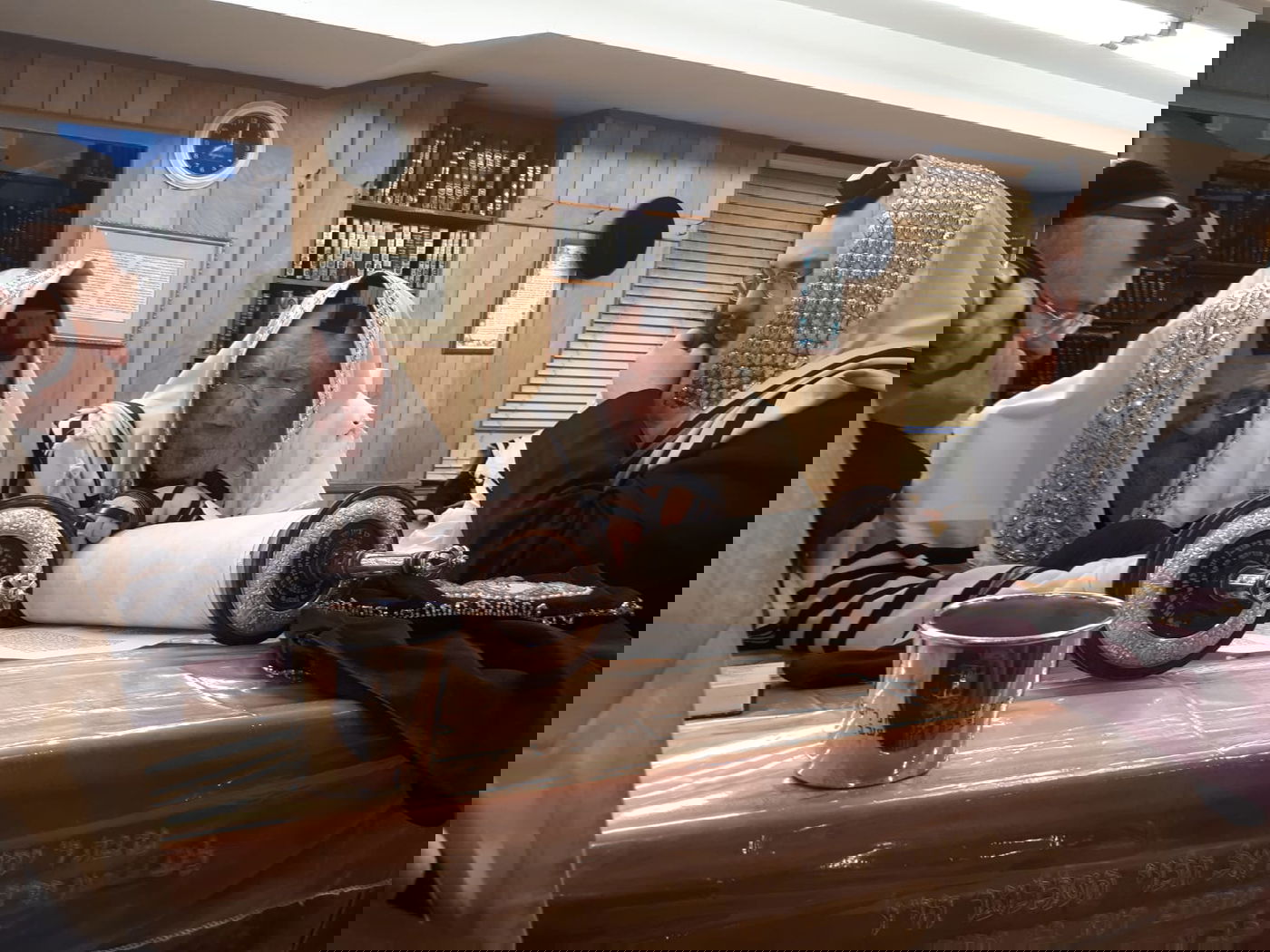 צפו: האדמו"ר מנדבורנה באניא ביקר אצל האדמו"רים