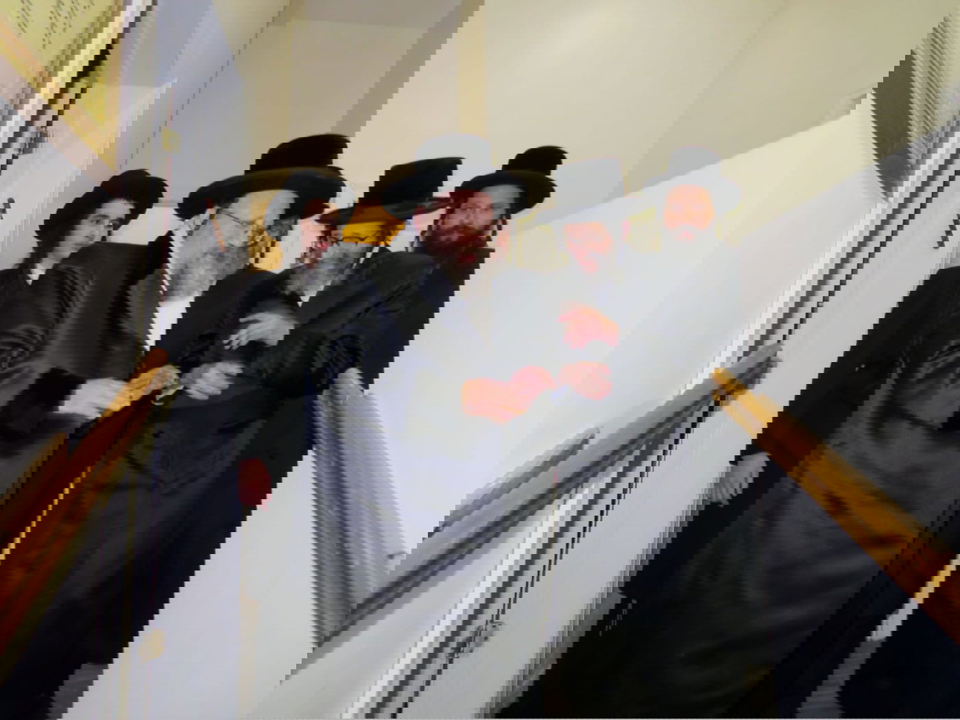 צפו: האדמו"ר מנדבורנה באניא ביקר אצל האדמו"רים