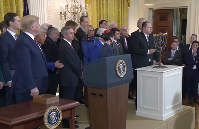 הדלקת נרות בבית הלבן