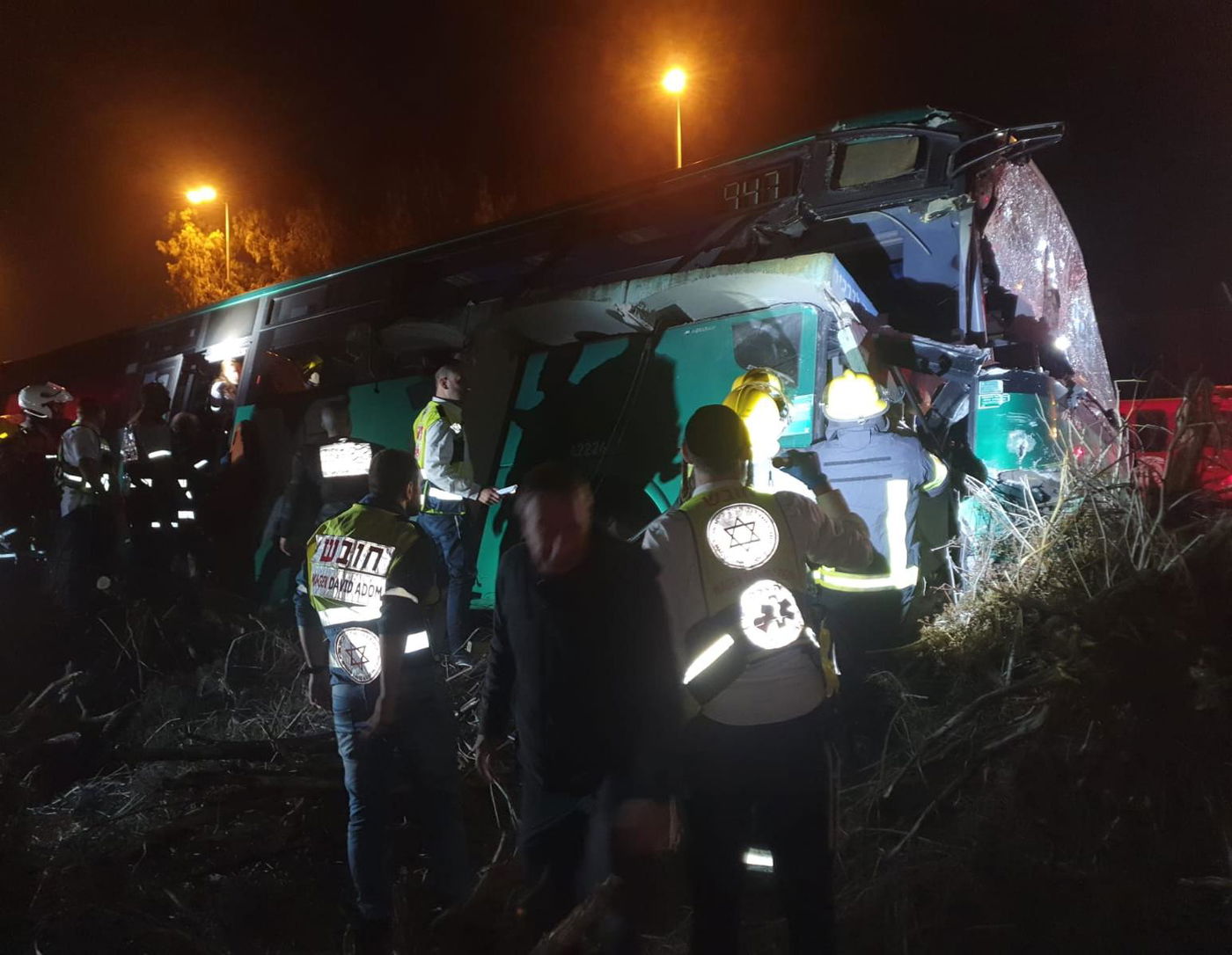 זירת התאונה, אמש