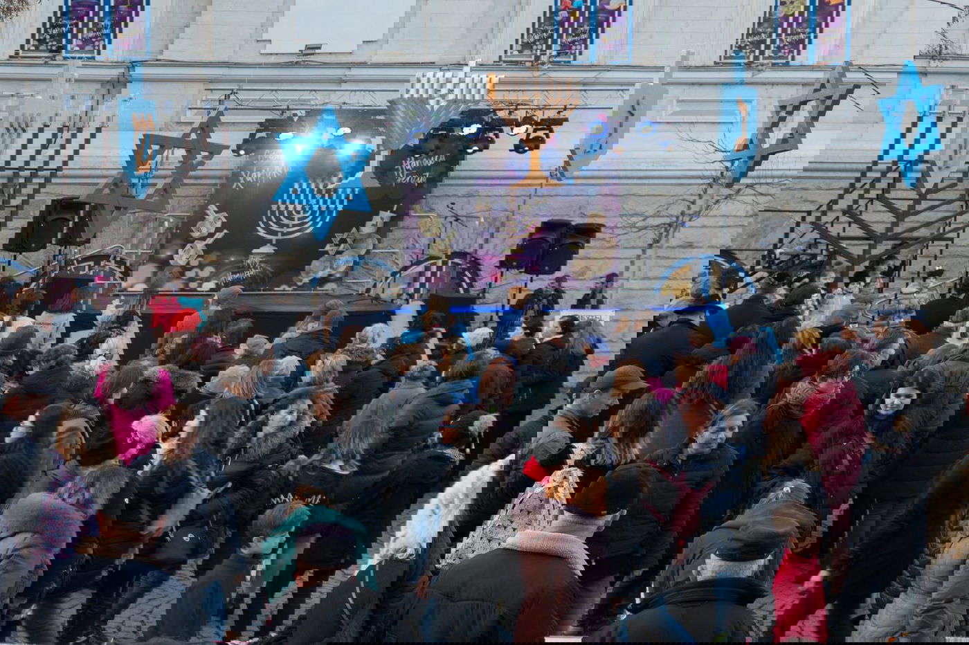 מרגש: הדלקת נרות בקישינב - מולדובה. צפו