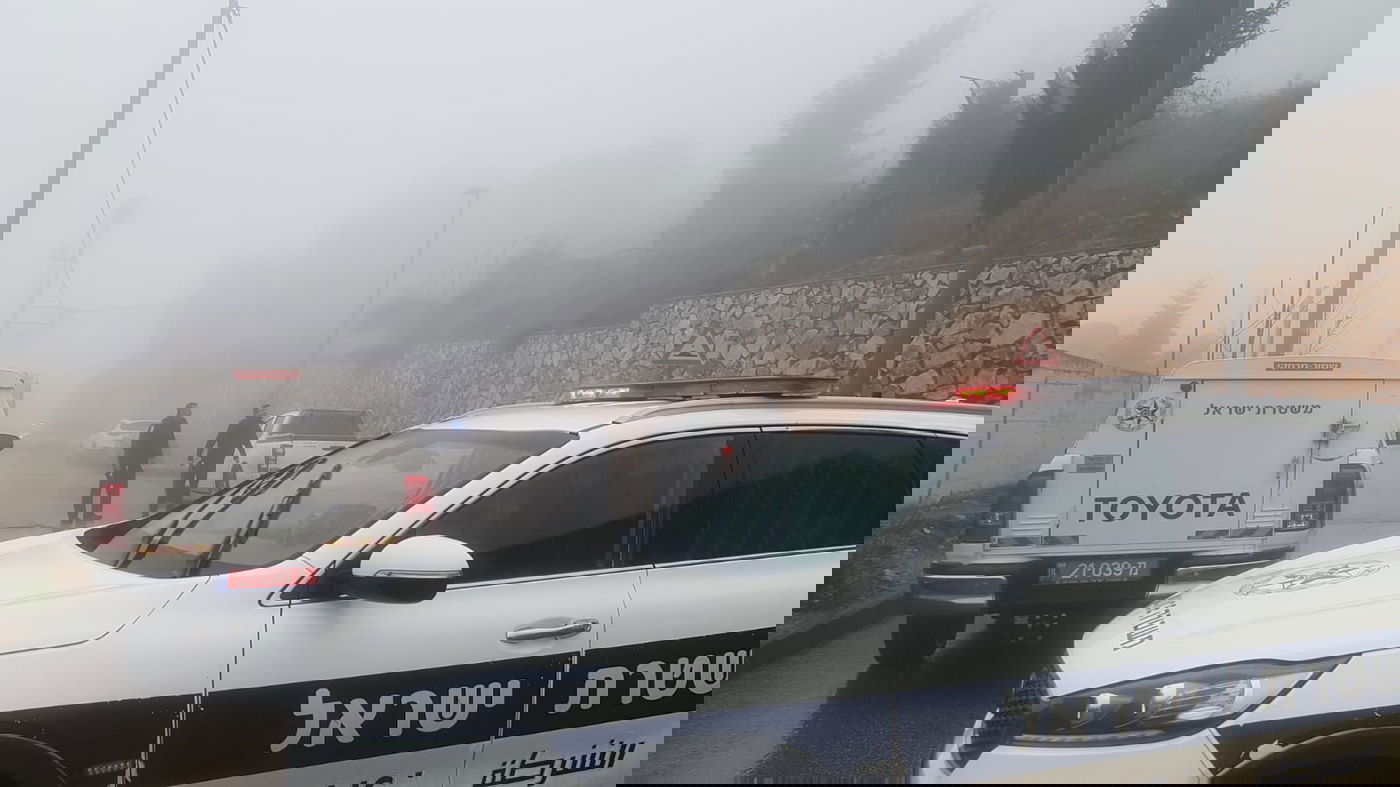 קיר אבנים שנפל בנצרת ממזג האוויר