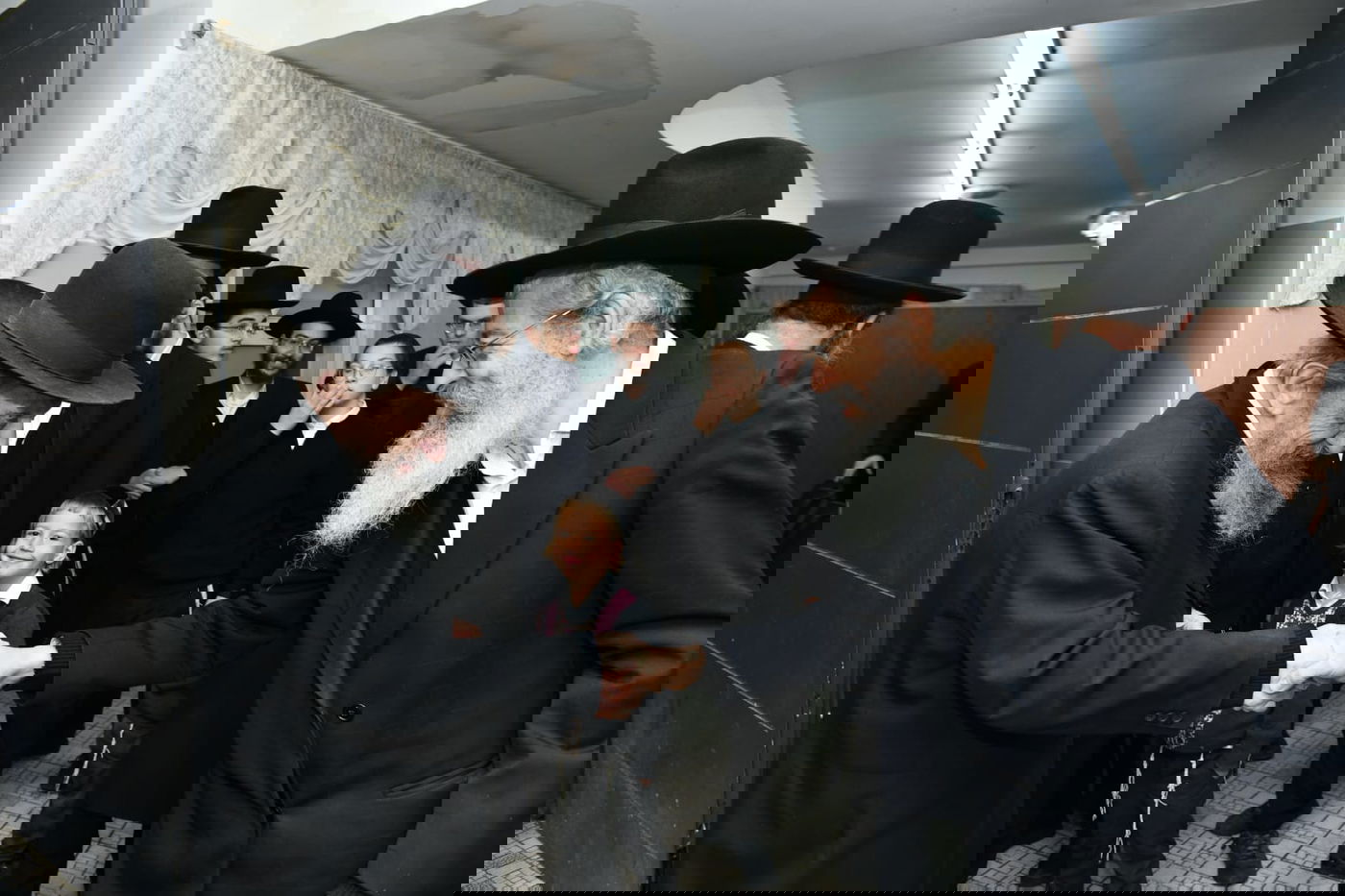 הגר"ד לנדו שימש כסנדק בברית לנין הרב גריינמן