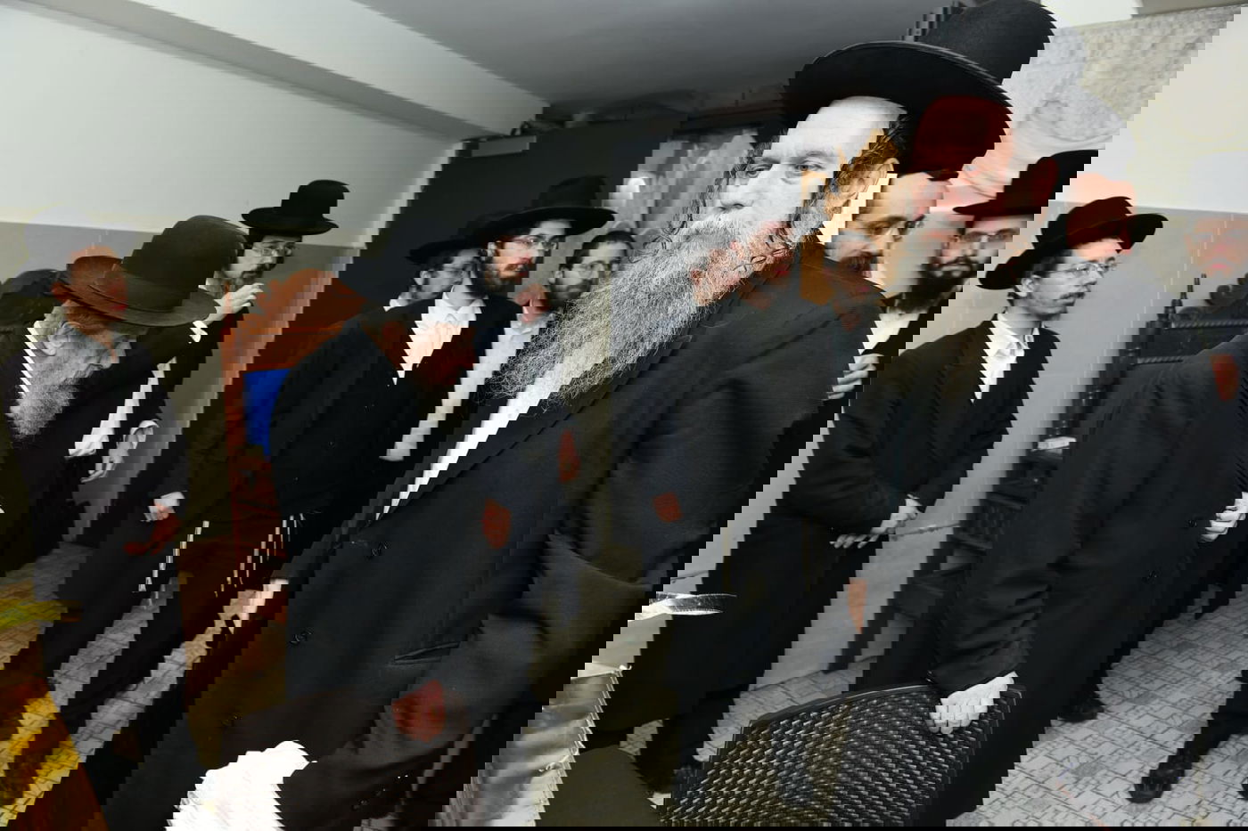 הגר"ד לנדו שימש כסנדק בברית לנין הרב גריינמן