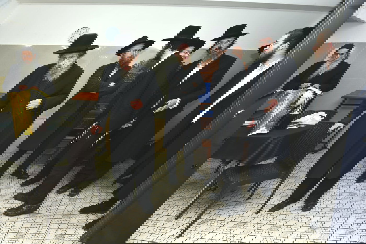 הגר"ד לנדו שימש כסנדק בברית לנין הרב גריינמן