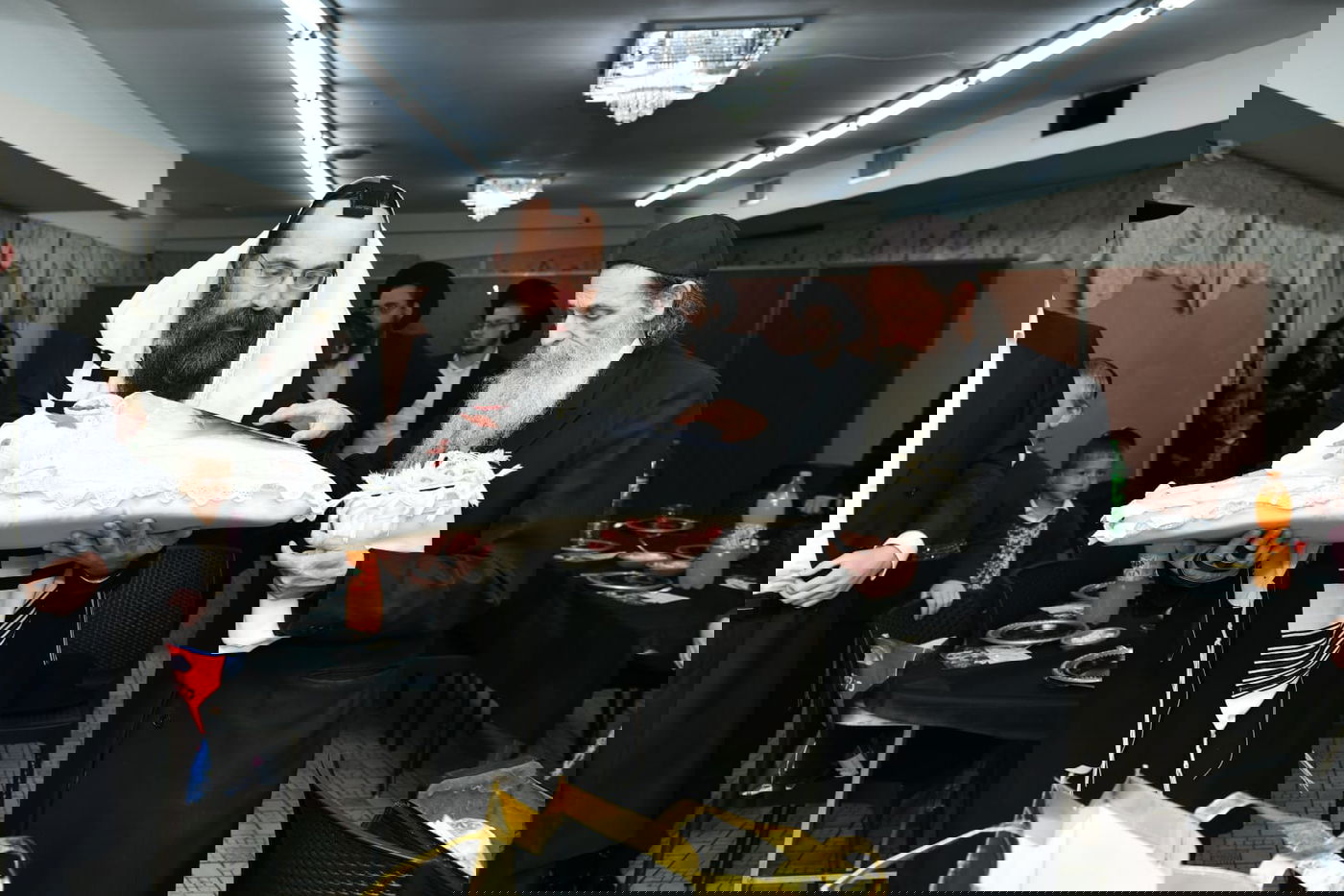 הגר"ד לנדו שימש כסנדק בברית לנין הרב גריינמן