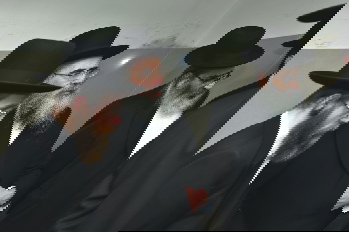 הגר"ד לנדו שימש כסנדק בברית לנין הרב גריינמן