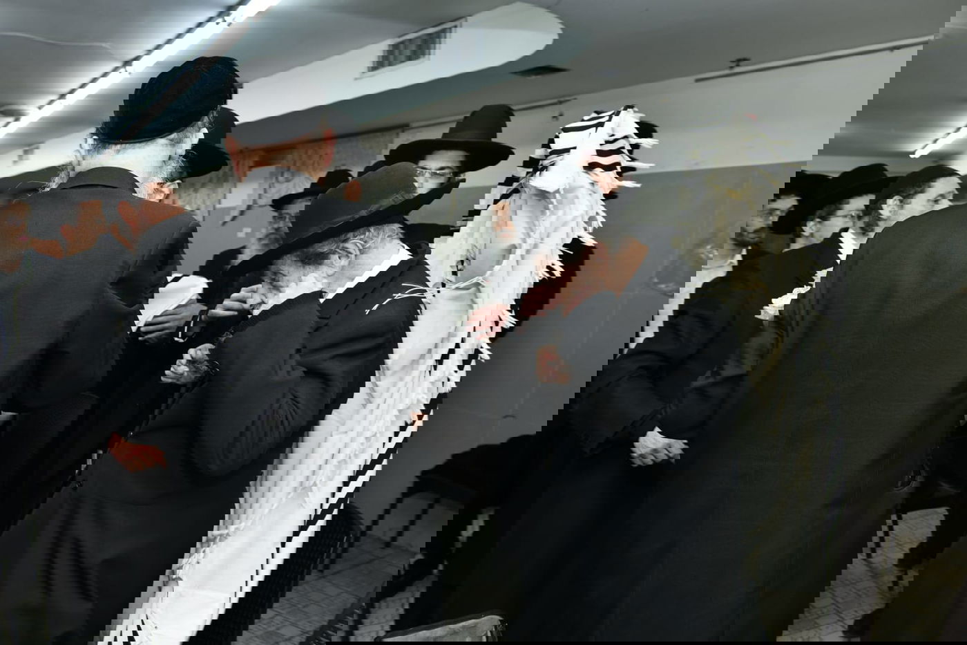 הגר"ד לנדו שימש כסנדק בברית לנין הרב גריינמן