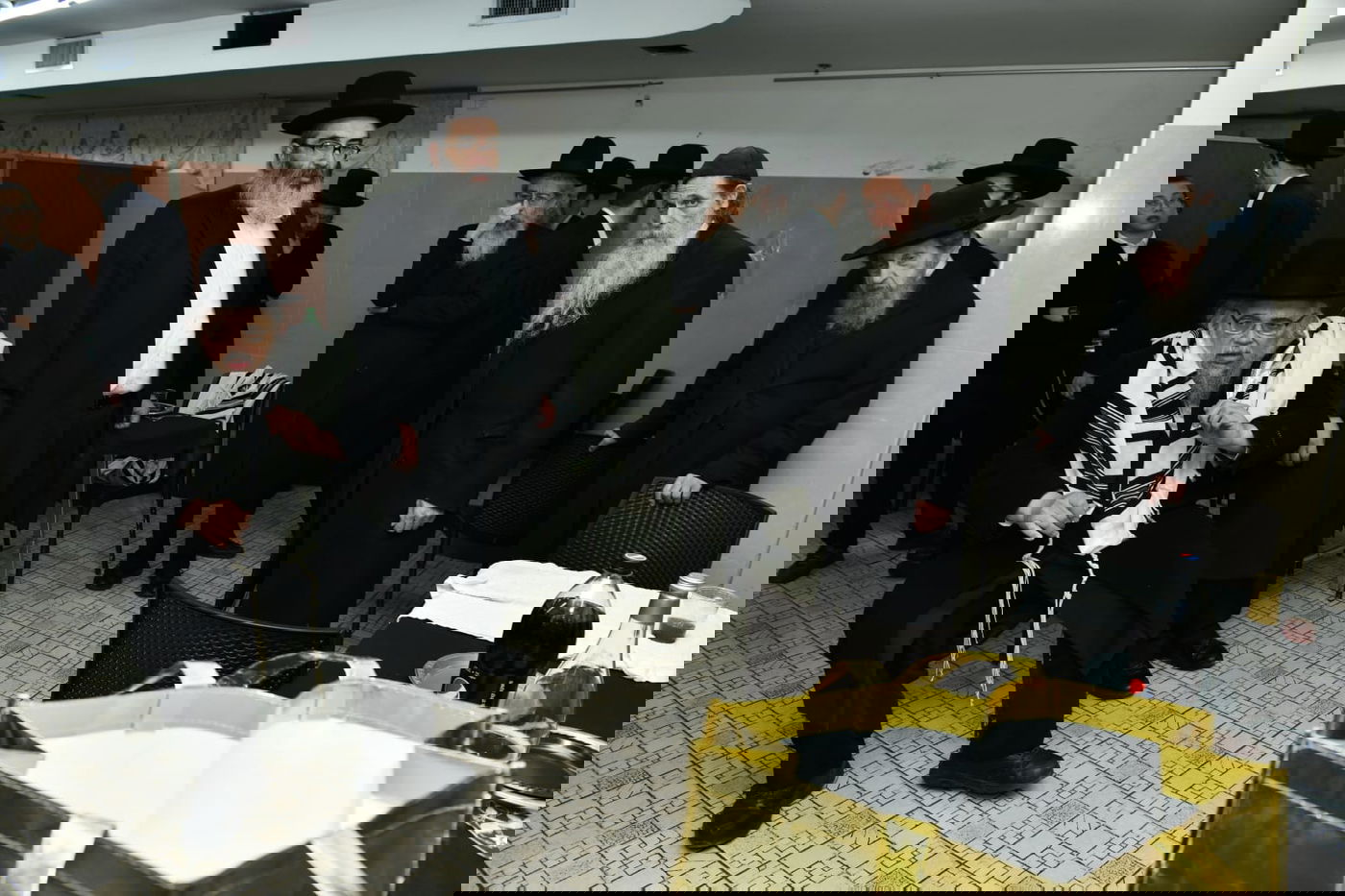 הגר"ד לנדו שימש כסנדק בברית לנין הרב גריינמן