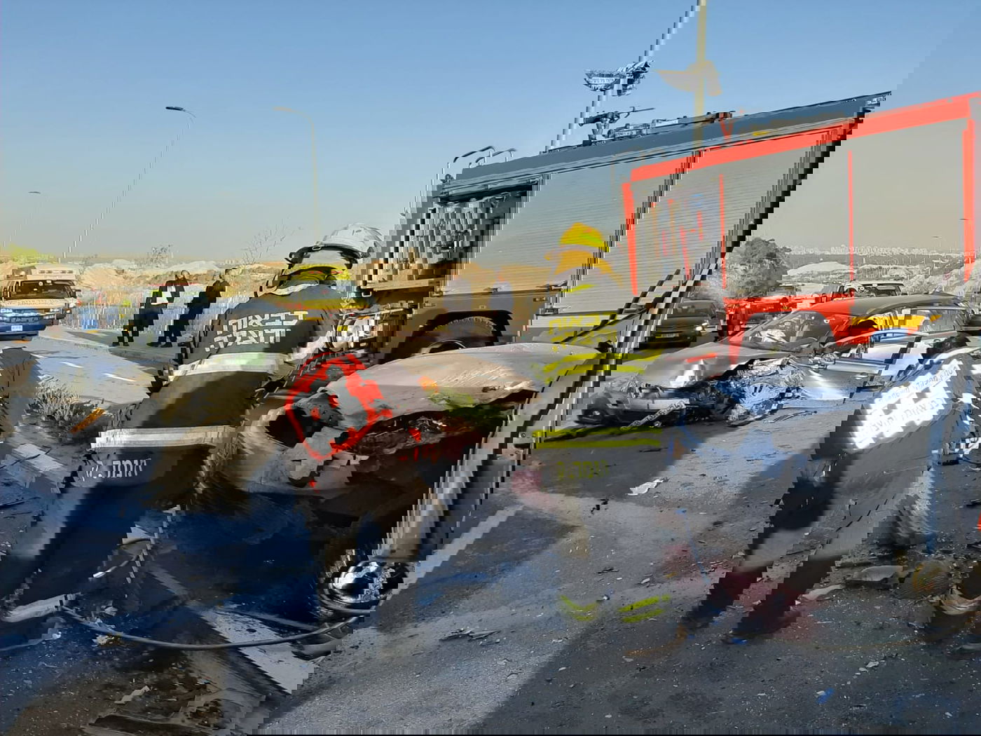 זירת התאונה הקשה