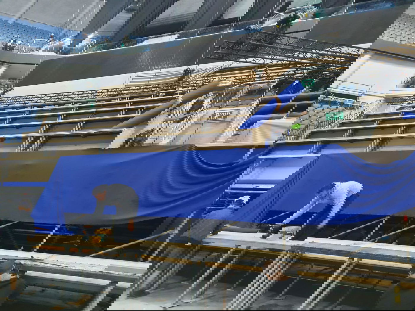 צפו: ההכנות האחרונות לסיום הש"ס המרכזי בירושלים