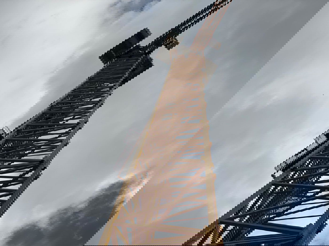 נלכד על מנוף גבהים, הורדם באוויר וחולץ