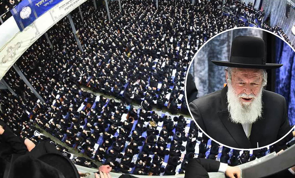 הגר"י זילברשטיין ב'סיום הש"ס' בויז'ניץ