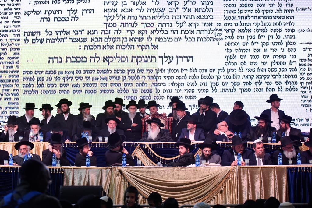 הראשל"צ הגר"י יוסף והאדמו"ר מצאנז ערכו סיום הש"ס