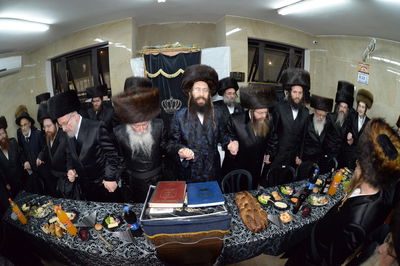 בבית המדרש 'היכל יצחק' - ספינקא סיימו ש"ס