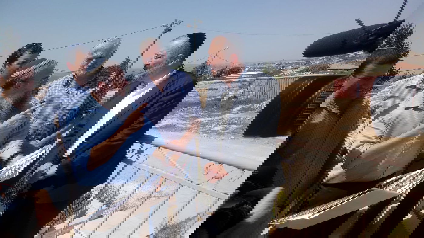 שלמה נאמן עם יו"ר ש"ס השר אריה דרעי