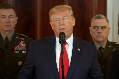 טראמפ: אף אמריקאי לא נפגע מהטילים של איראן