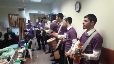 החולה הפתיע את המתנדבים וביקש לחגוג את סיום הש"ס