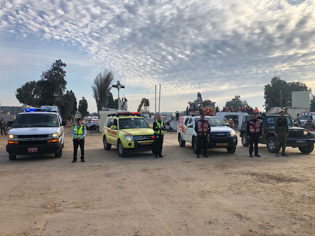 כוחות הביטחון תרגלו רעידת אדמה • תיעוד