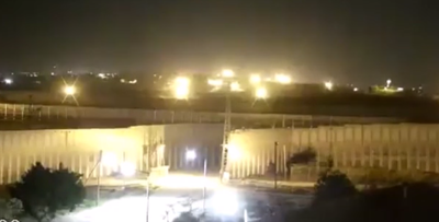 סרטון המראה את פינוי אחת מעמדות חמאס בגבול רצועת עזה לפני תקיפות צה''ל הערב