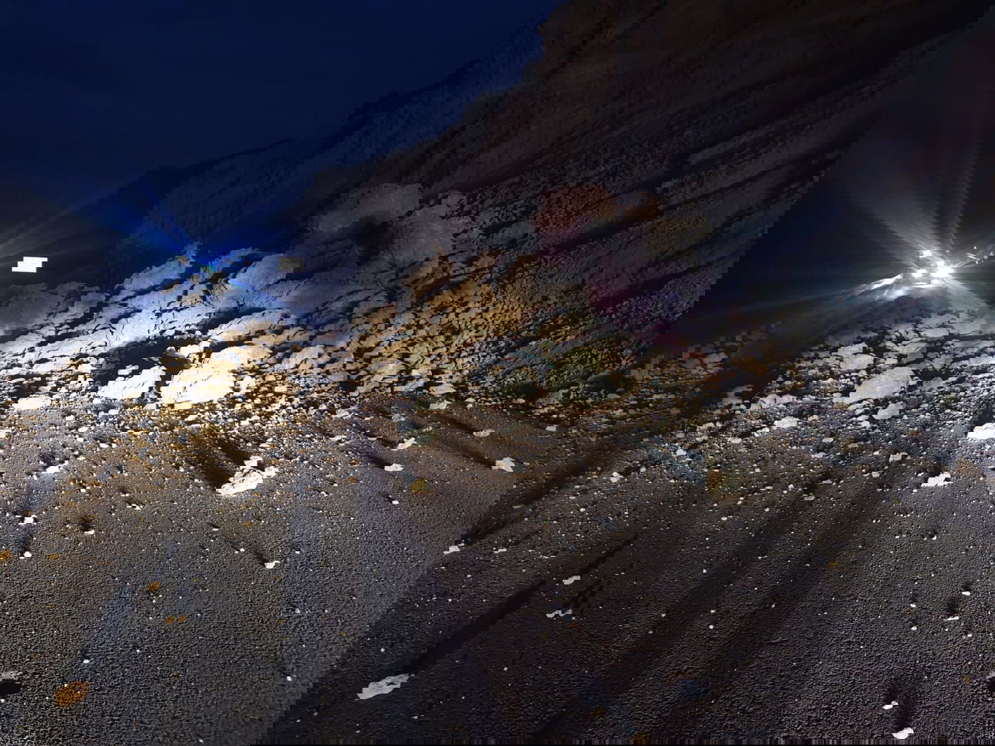 התמוטטות חלק מצלע ההר בכביש 31