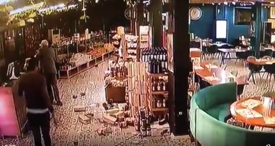 המצלמה תיעדה: צפו ברעידת האדמה בטורקיה