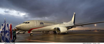 מלך הולנד הטיס לבד את מטוסו בדרך לישראל