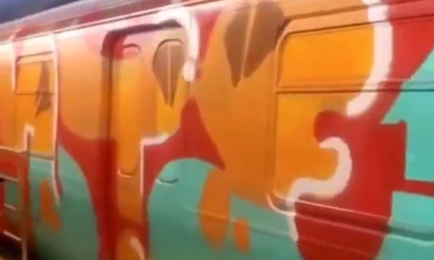 רכבת צבועה בגרפיטי, מעוררת זעם בניו יורק