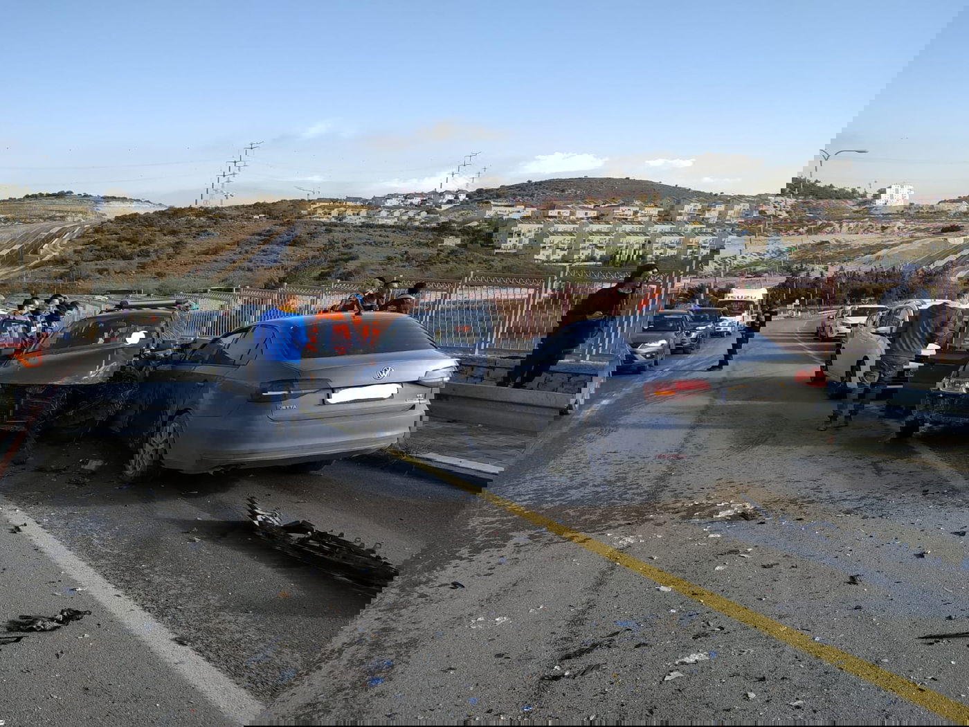 שני פצועים חרדים בתאונה ברמת בית שמש ג'